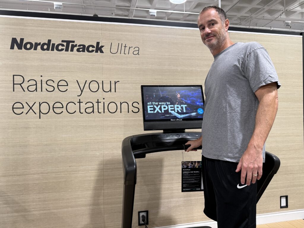 NordicTrack Commercial 2450 treadmill with 24-inch touchscreen